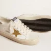 Hi Star avec étoile en cristal Swarovski et languette de talon en cuir argenté