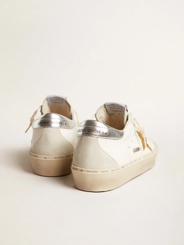 Hi Star avec étoile en cristal Swarovski et languette de talon en cuir argenté