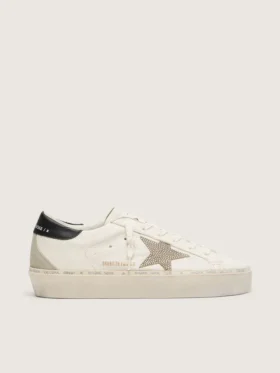 Hi Star avec étoile en cristal Swarovski et languette de talon en cuir noir