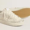 Hi Star en daim avec étoile et languette de talon en cuir métallisé argenté