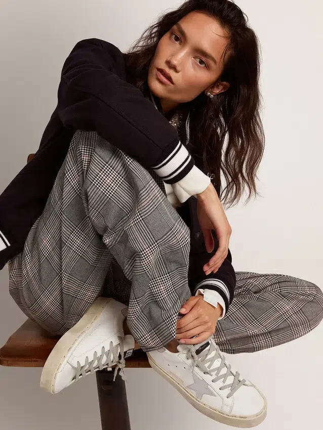 Hi Star pour femme avec étoile et talon argent métallisé