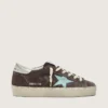 Hi Star pour femme en daim gris foncé avec étoile vert aqua