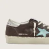 Hi Star pour femme en daim gris foncé avec étoile vert aqua