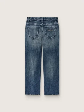 Jean bootcut pour filles « Journey » en denim bleu avec strass dégradés