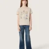 Jean bootcut pour filles « Journey » en denim bleu avec strass dégradés