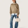 Jean boyfriend pour femme Golden en denim bleu clair délavé à la pierre