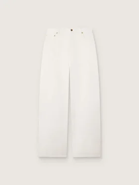 Jean boyfriend pour femme Golden en denim « bull » blanc optique