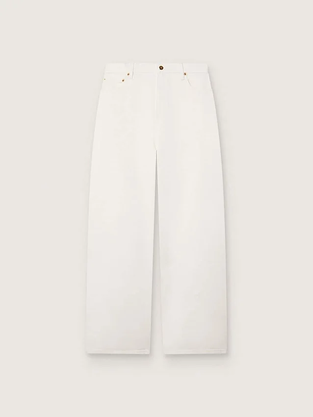Jean boyfriend pour femme Golden en denim « bull » blanc optique