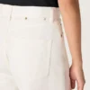Jean boyfriend pour femme Golden en denim « bull » blanc optique