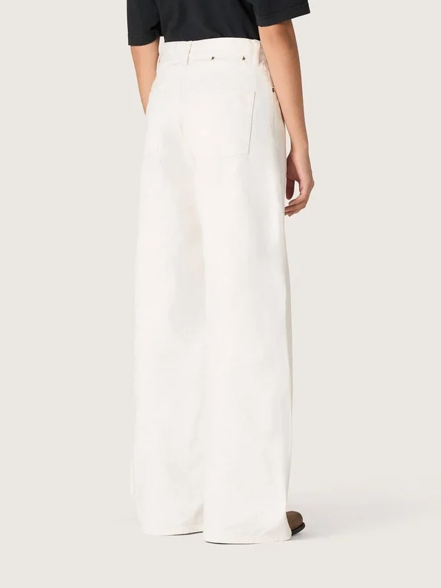 Jean boyfriend pour femme Golden en denim « bull » blanc optique