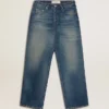 Jean CNY pour homme, coupe ample, délavage moyen