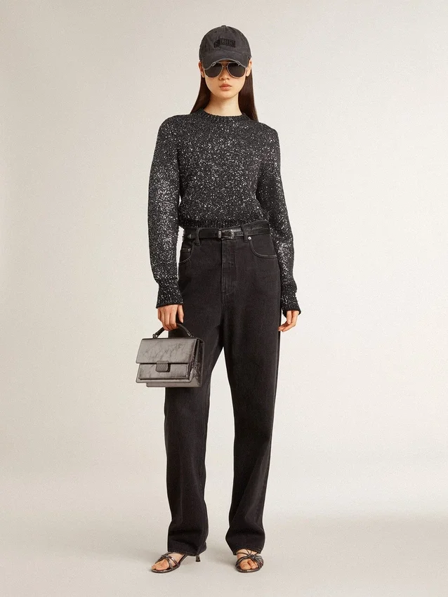 Jean noir pour femme