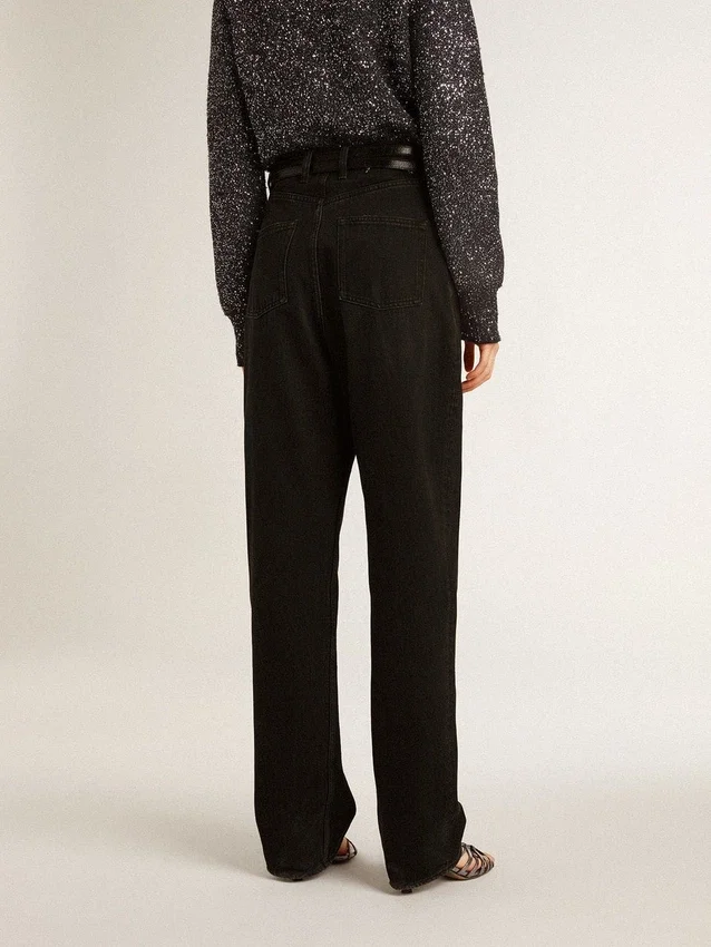Jean noir pour femme