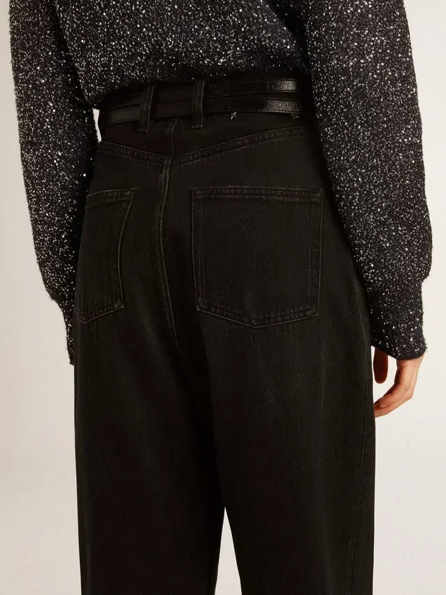 Jean noir pour femme