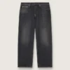 Jean noir pour homme à effet délavé
