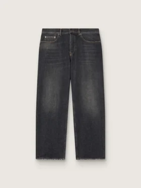 Jean noir pour homme à effet délavé
