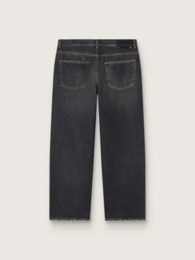 Jean noir pour homme à effet délavé
