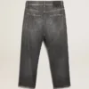 Jean noir pour homme à effet délavé