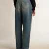 Jean pour femme au délavage moyen