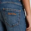 Jean pour garçons à bords francs et broderie