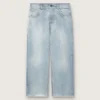 Jean pour garçons « Golden » en denim bleu clair avec logo brodé