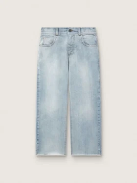Jean pour garçons « Golden » en denim bleu clair avec logo brodé