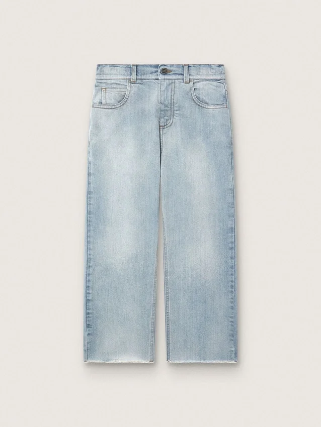 Jean pour garçons « Golden » en denim bleu clair avec logo brodé