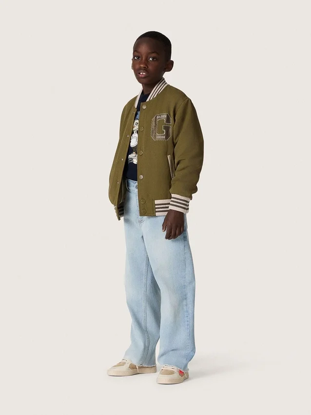 Jean pour garçons « Golden » en denim bleu clair avec logo brodé
