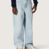 Jean pour garçons « Golden » en denim bleu clair avec logo brodé