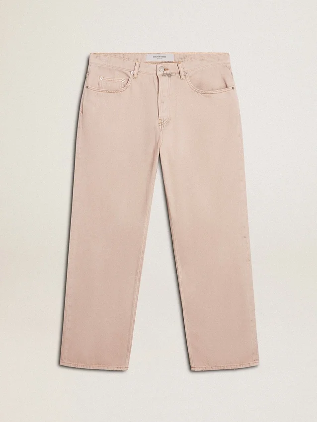 Jean pour homme teint en rose