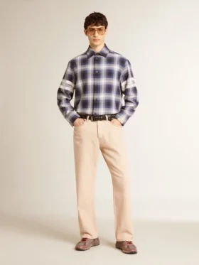 Jean pour homme teint en rose