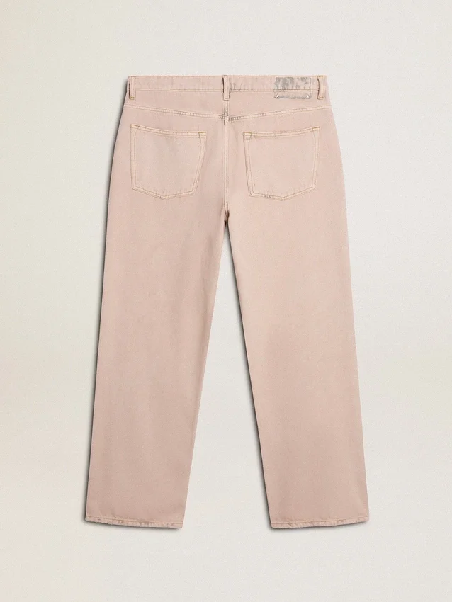 Jean pour homme teint en rose