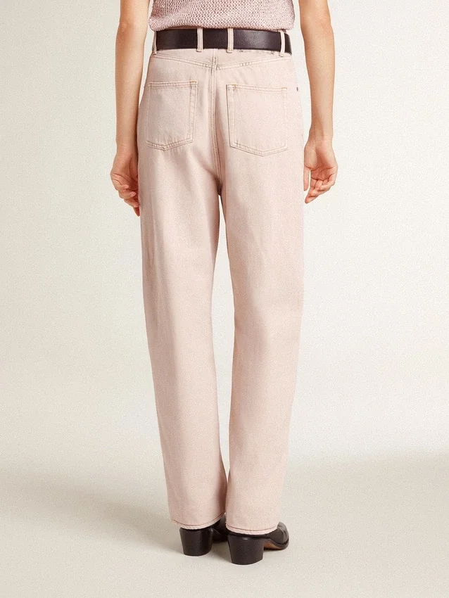 Jean rose pour femme
