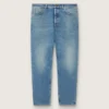 Jean slim pour homme au délavage moyen