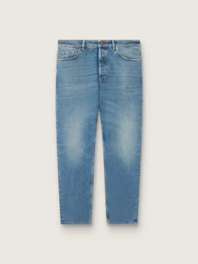 Jean slim pour homme au délavage moyen
