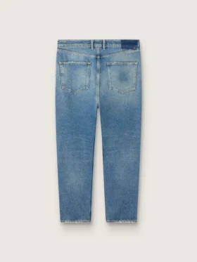 Jean slim pour homme au délavage moyen