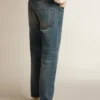 Jean slim pour homme au délavage moyen