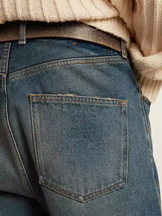 Jean slim pour homme au délavage moyen