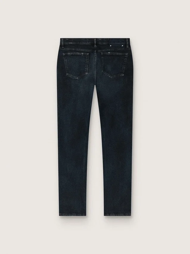 Jean slim pour homme en denim stretch indigo foncé
