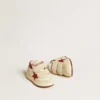 June Junior en nappa et daim avec étoile et languette au talon en cuir rouge