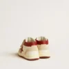 June Junior en nappa et daim avec étoile et languette au talon en cuir rouge