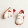 Junior Ball Star en nappa avec étoile et languette au talon en cuir rouge