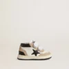 Junior June en nappa avec empiècements en daim et étoile en cuir noir