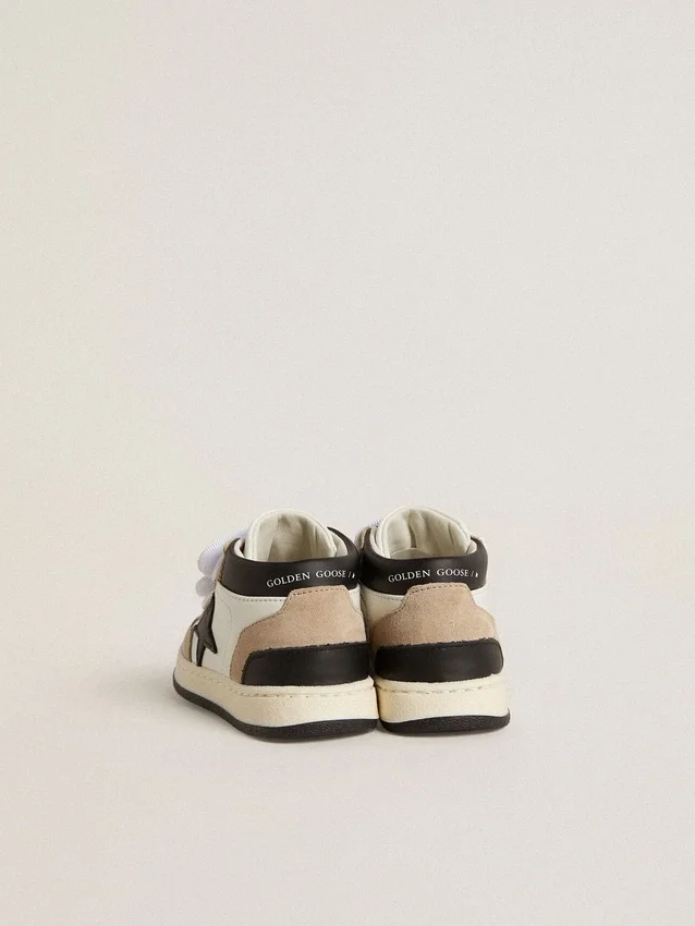 Junior June en nappa avec empiècements en daim et étoile en cuir noir