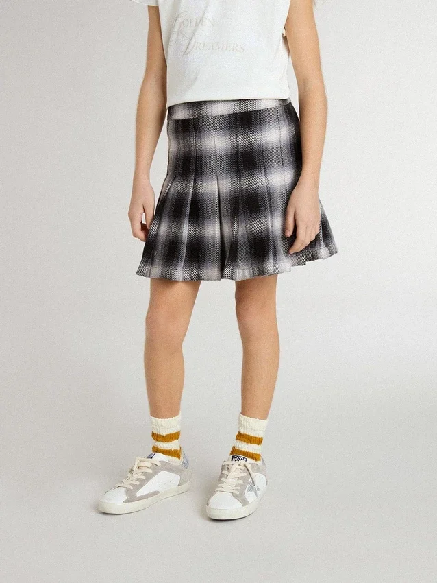Jupe plissée en coton pour filles