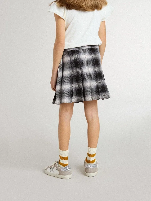 Jupe plissée en coton pour filles