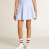 Jupe pour fille à rayures bleu clair