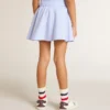 Jupe pour fille à rayures bleu clair