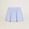 Jupe pour fille à rayures bleu clair