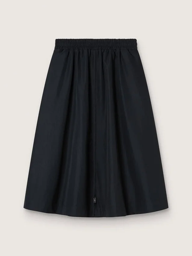 Jupe évasée en nylon technique noir